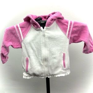 GAP Kids Pink and White Hoodie
